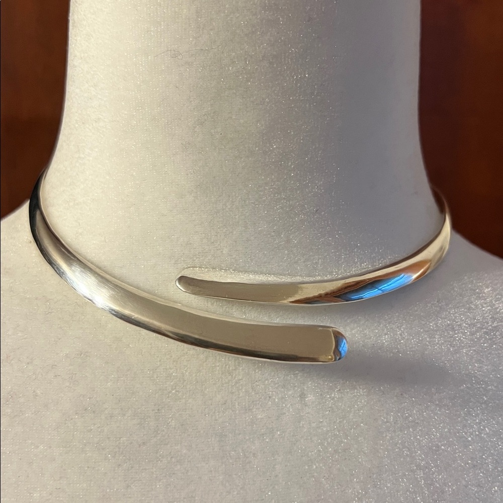 Modern sterling necklace